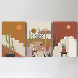 wall-art-print-canvas-poster-framed-Desert Lifestyle, Set Of 3, Style A-by-Gioia Wall Art-Gioia Wall Art