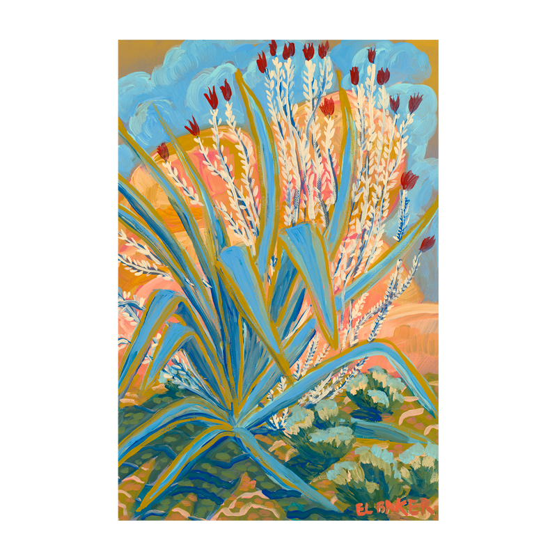 wall-art-print-canvas-poster-framed-Desert Plant , By Eleanor Baker-1