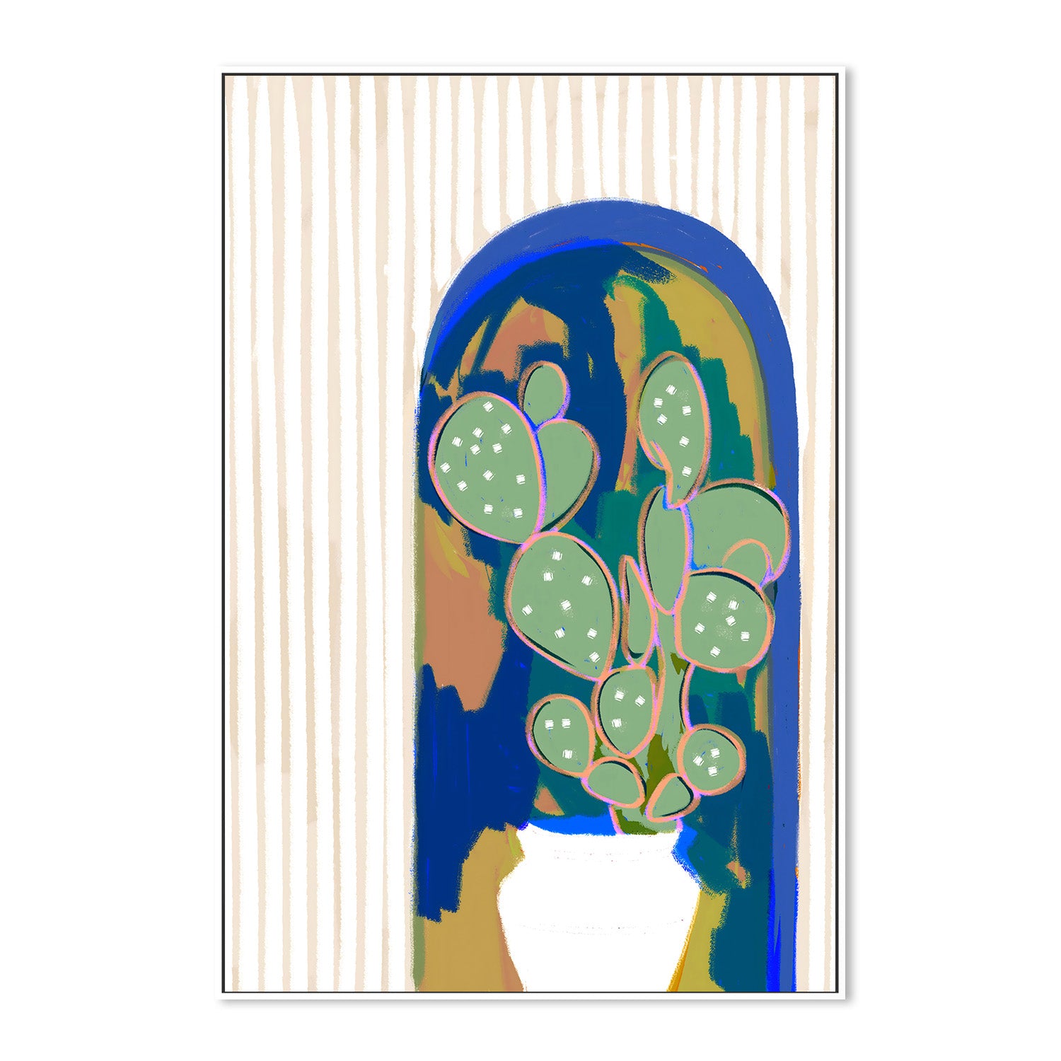 wall-art-print-canvas-poster-framed-Desert Soul Cactus-5