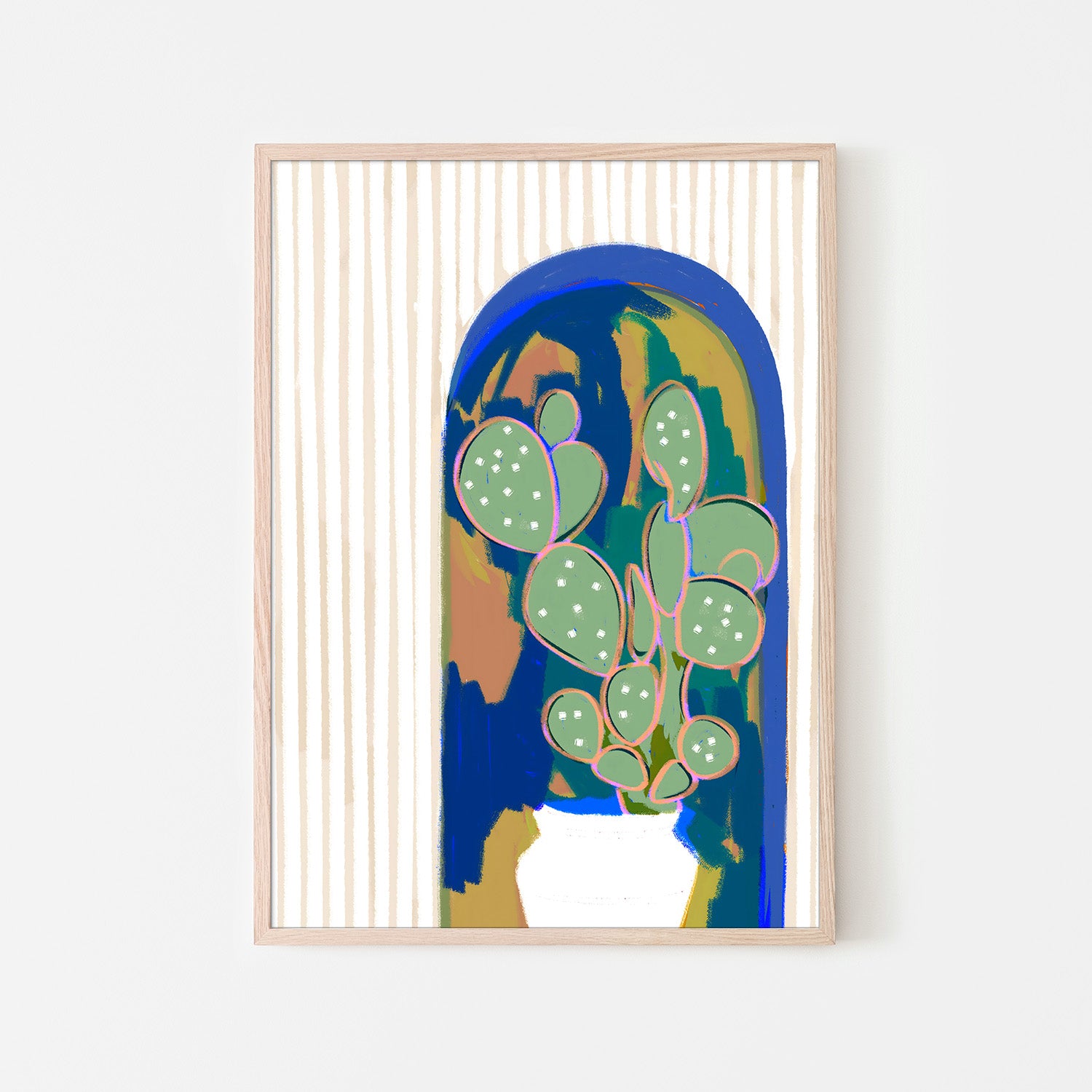 wall-art-print-canvas-poster-framed-Desert Soul Cactus-6