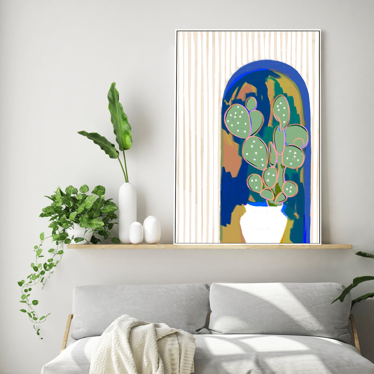 wall-art-print-canvas-poster-framed-Desert Soul Cactus-7