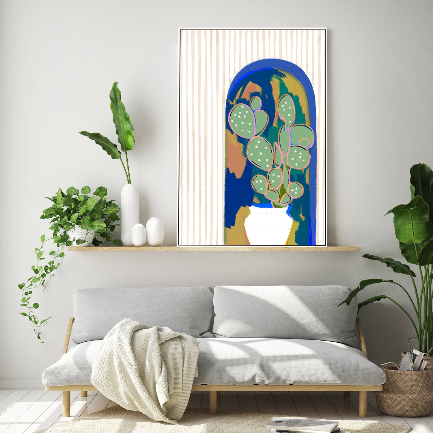 wall-art-print-canvas-poster-framed-Desert Soul Cactus-8