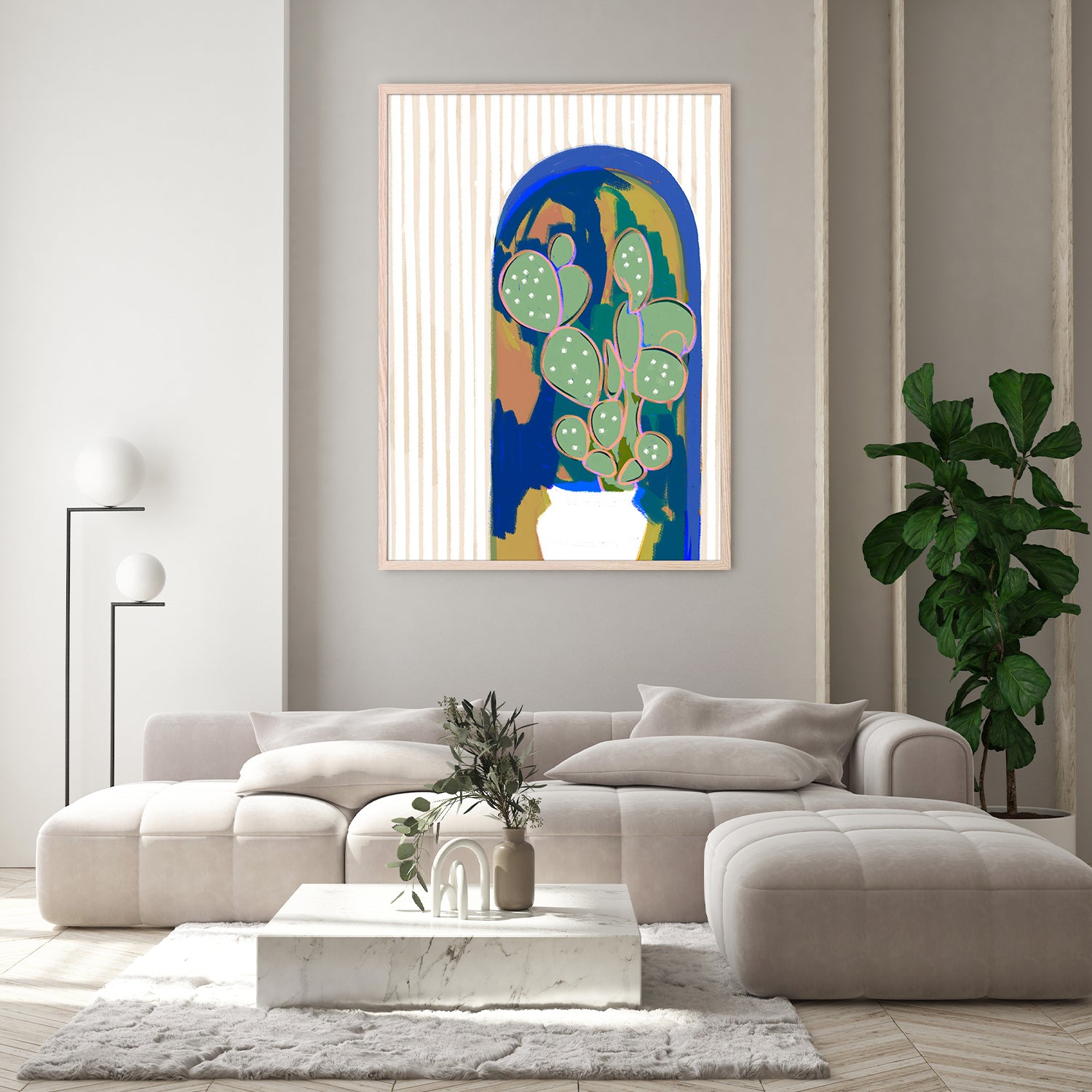 wall-art-print-canvas-poster-framed-Desert Soul Cactus-9