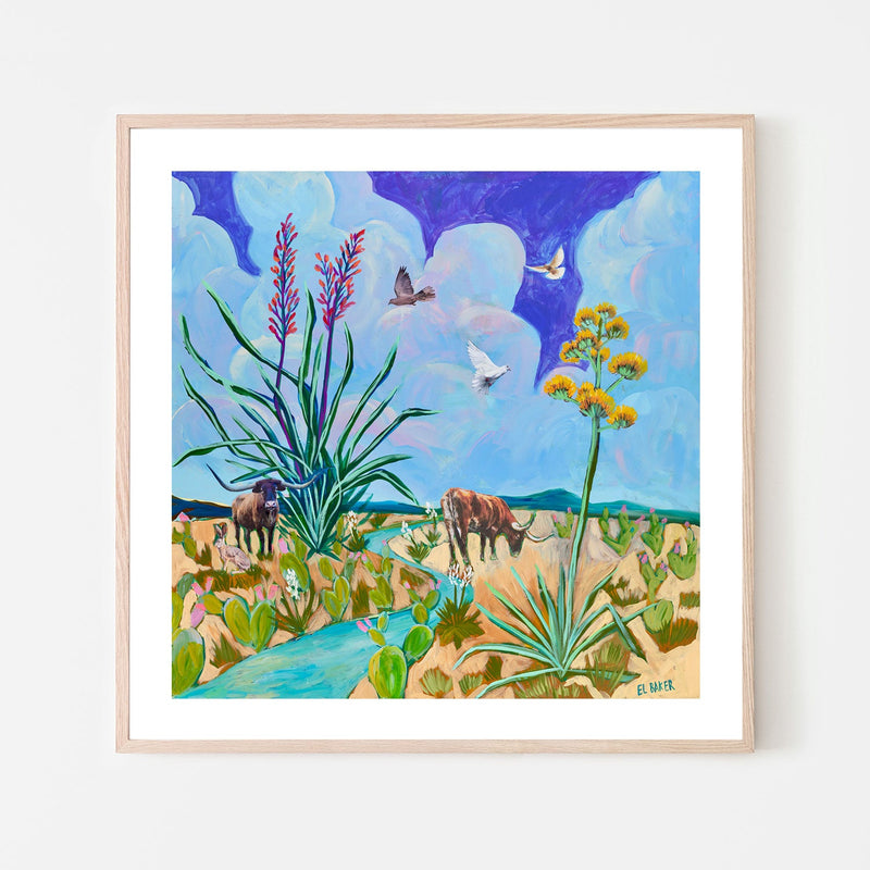 wall-art-print-canvas-poster-framed-Desert Wild Life , By Eleanor Baker-6
