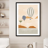 wall-art-print-canvas-poster-framed-Dessert Airballoons , By Ivy Green Illustrations-GIOIA-WALL-ART