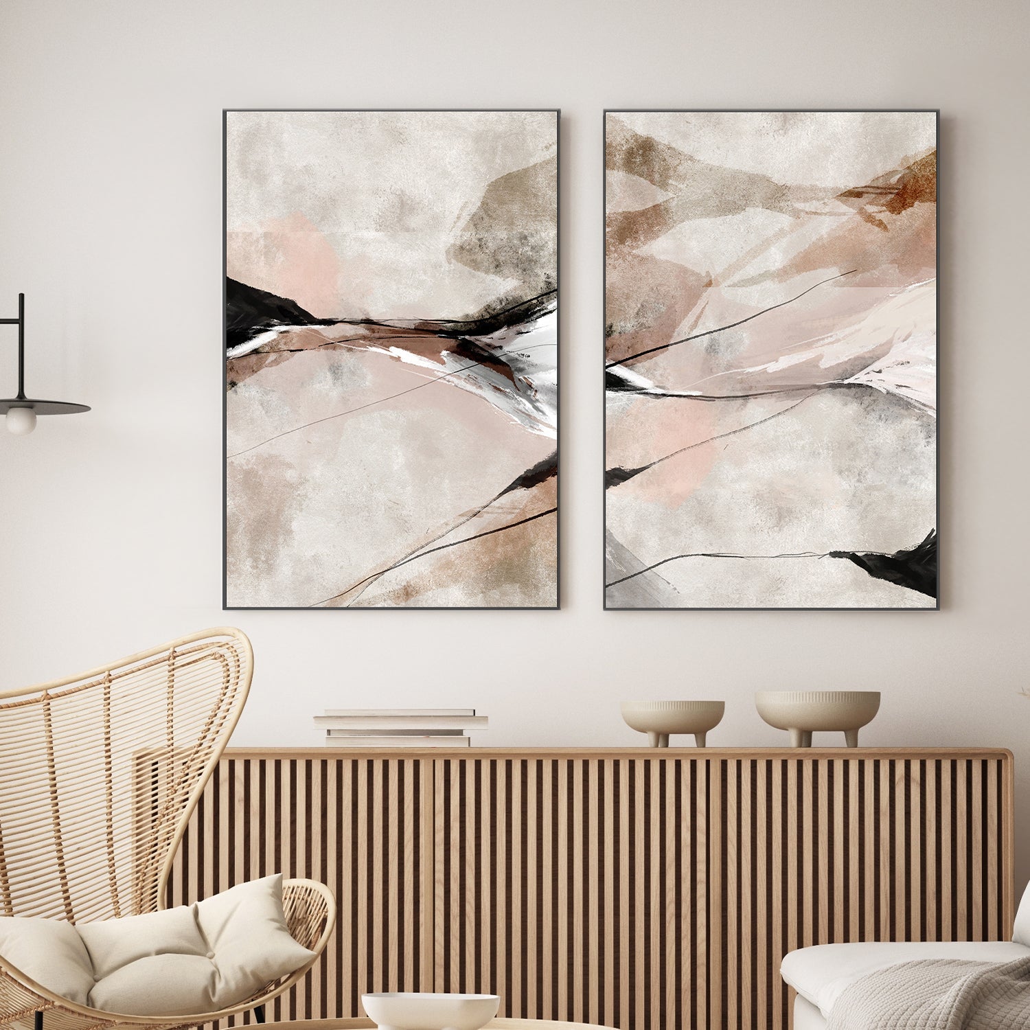 wall-art-print-canvas-poster-framed-Dight, Style B & C, Set Of 2 , By Karine Tonial Grimm-2