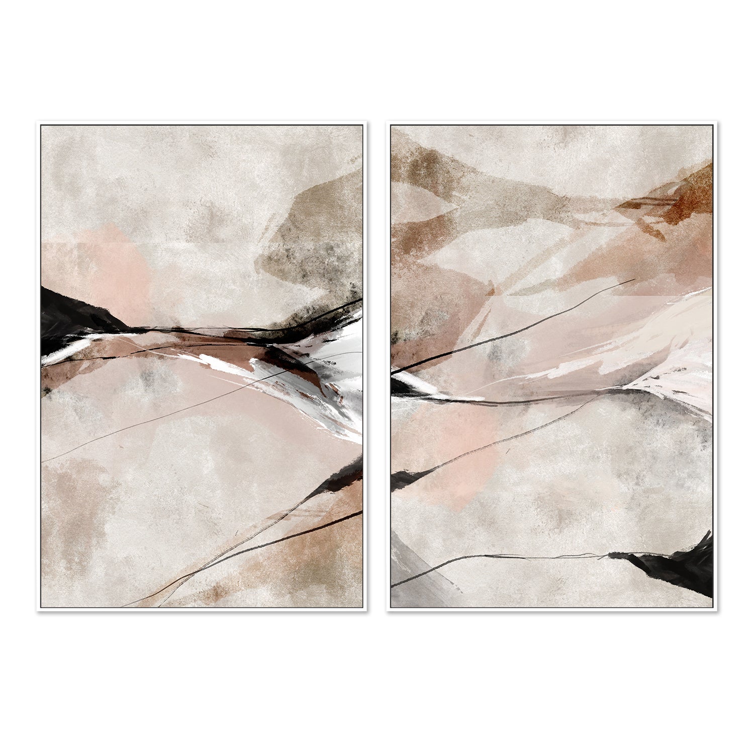wall-art-print-canvas-poster-framed-Dight, Style B & C, Set Of 2 , By Karine Tonial Grimm-5