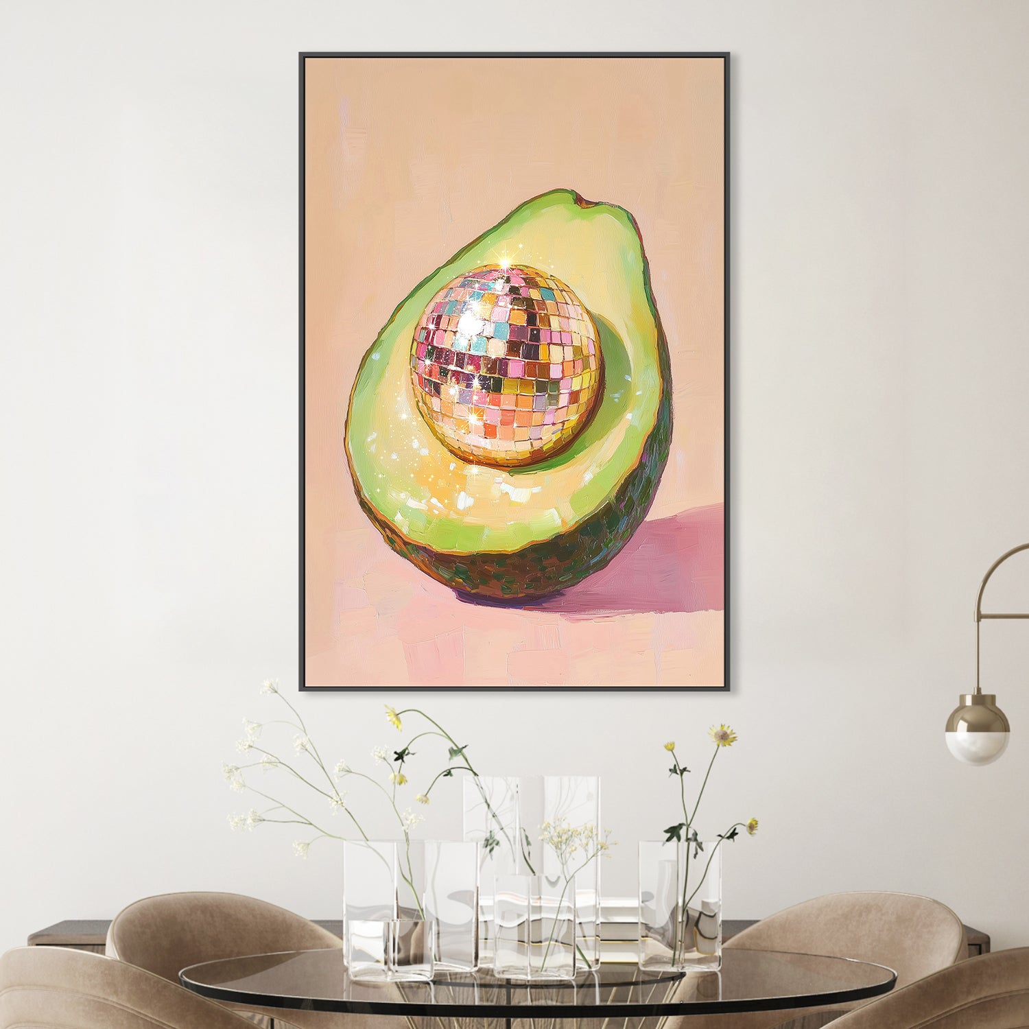 wall-art-print-canvas-poster-framed-Disco Avocado Delight , By Melloi Art Prints-2