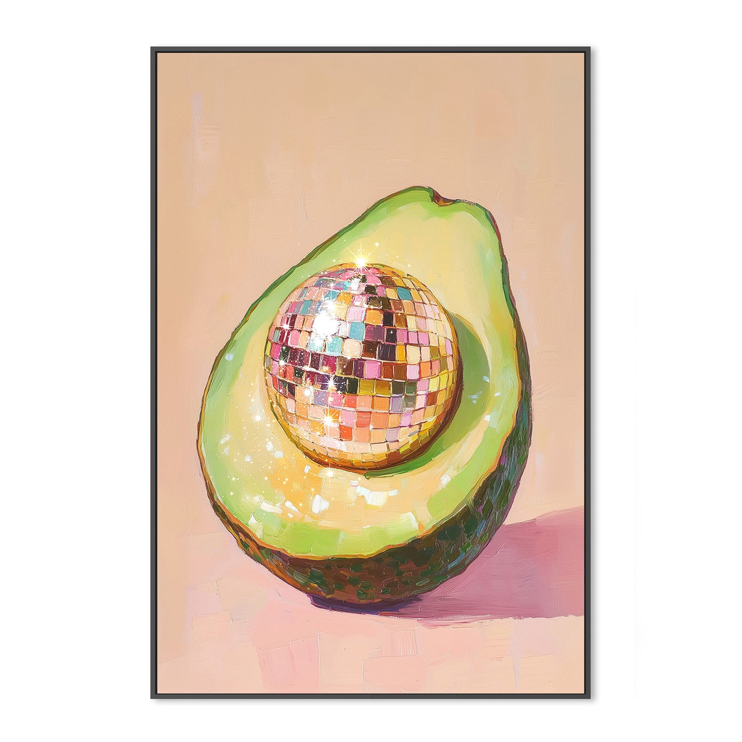 wall-art-print-canvas-poster-framed-Disco Avocado Delight , By Melloi Art Prints-3
