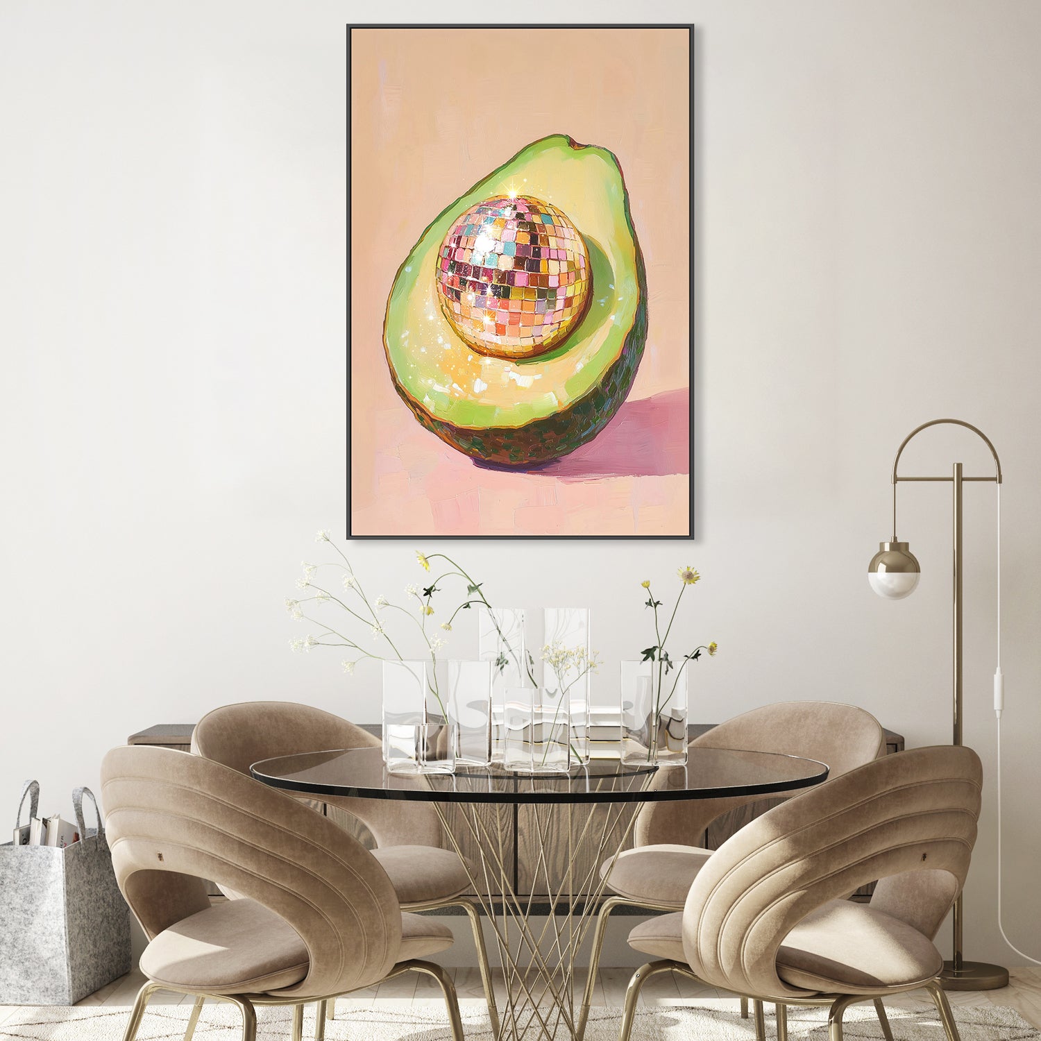 wall-art-print-canvas-poster-framed-Disco Avocado Delight , By Melloi Art Prints-7