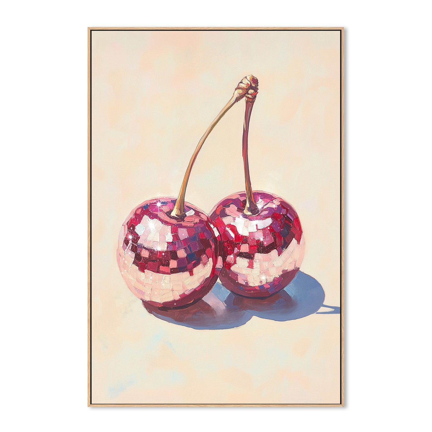 wall-art-print-canvas-poster-framed-Disco Cherries , By Melloi Art Prints-4