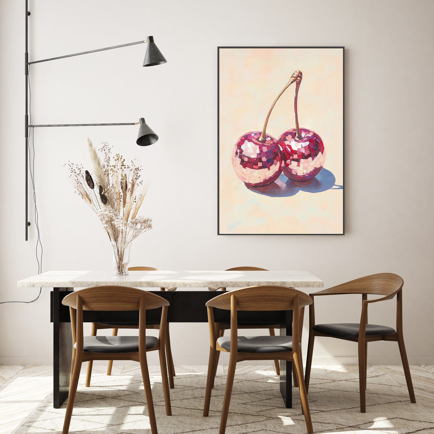 wall-art-print-canvas-poster-framed-Disco Cherries , By Melloi Art Prints-7