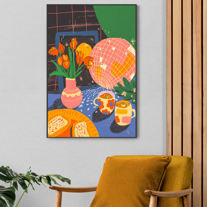 wall-art-print-canvas-poster-framed-Disco Tea , By Gigi Rosado-GIOIA-WALL-ART