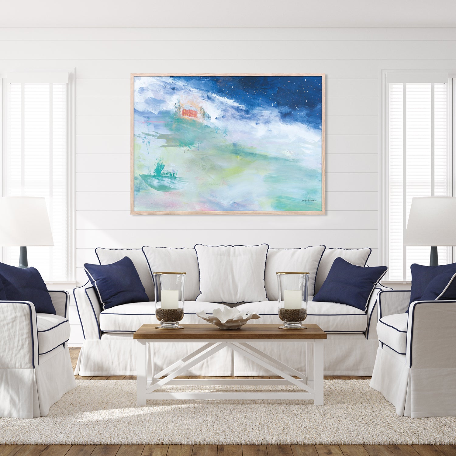 wall-art-print-canvas-poster-framed-Distant Chateau-8