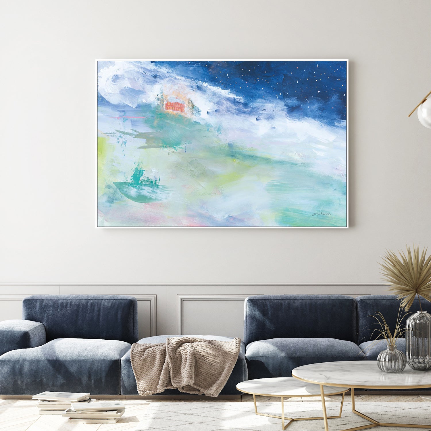 wall-art-print-canvas-poster-framed-Distant Chateau-9