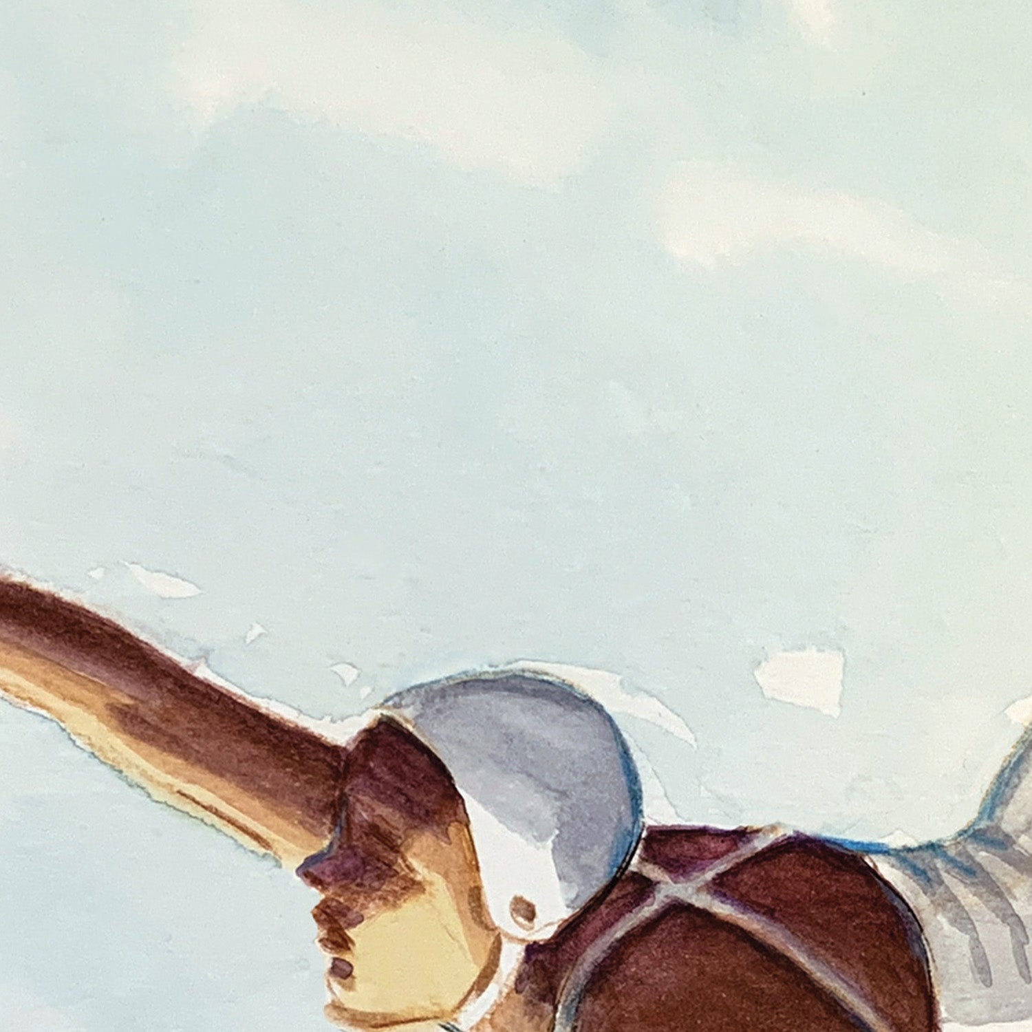 wall-art-print-canvas-poster-framed-Diver in Aqua Sky-10