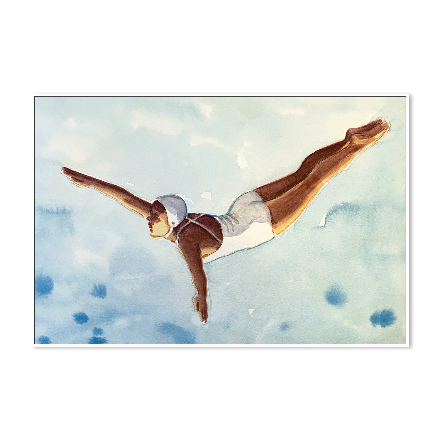 wall-art-print-canvas-poster-framed-Diver in Aqua Sky-5