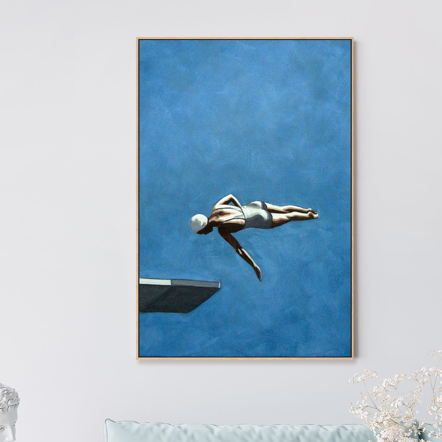 wall-art-print-canvas-poster-framed-Diver In Dark Sky , By Sarah Morrissette-2