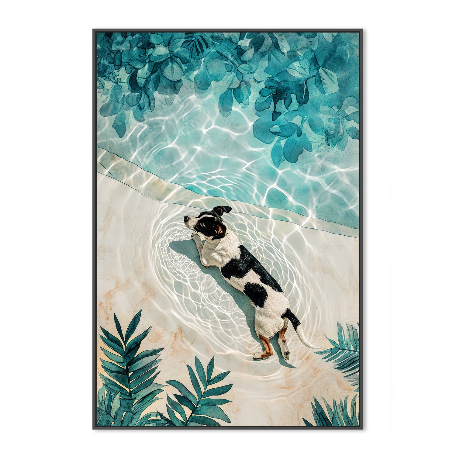 wall-art-print-canvas-poster-framed-Dogs Life-3