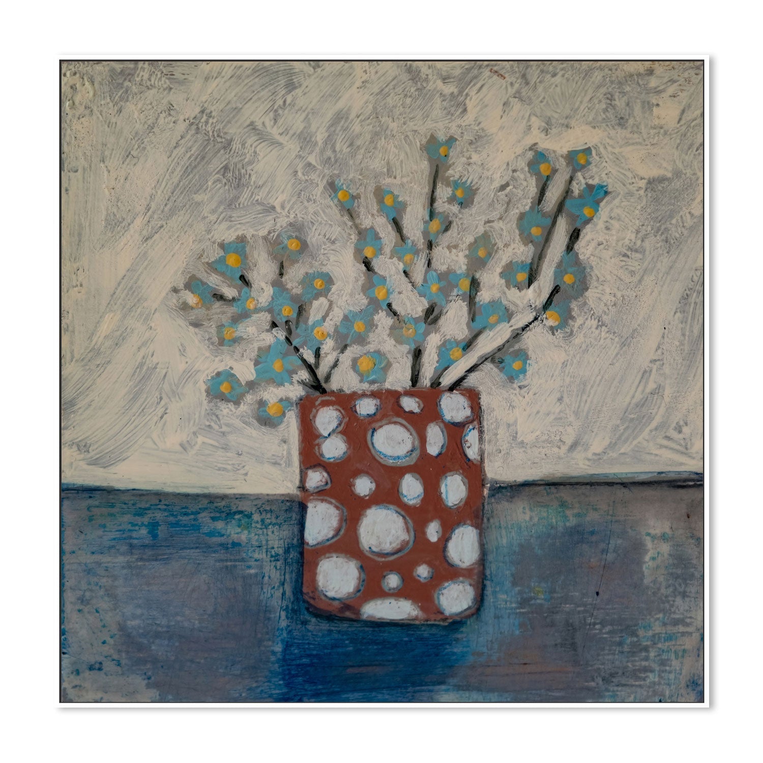 wall-art-print-canvas-poster-framed-Dotty Vase , By Louise O'hara-5