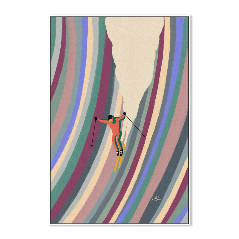 wall-art-print-canvas-poster-framed-Down The Slope-GIOIA-WALL-ART