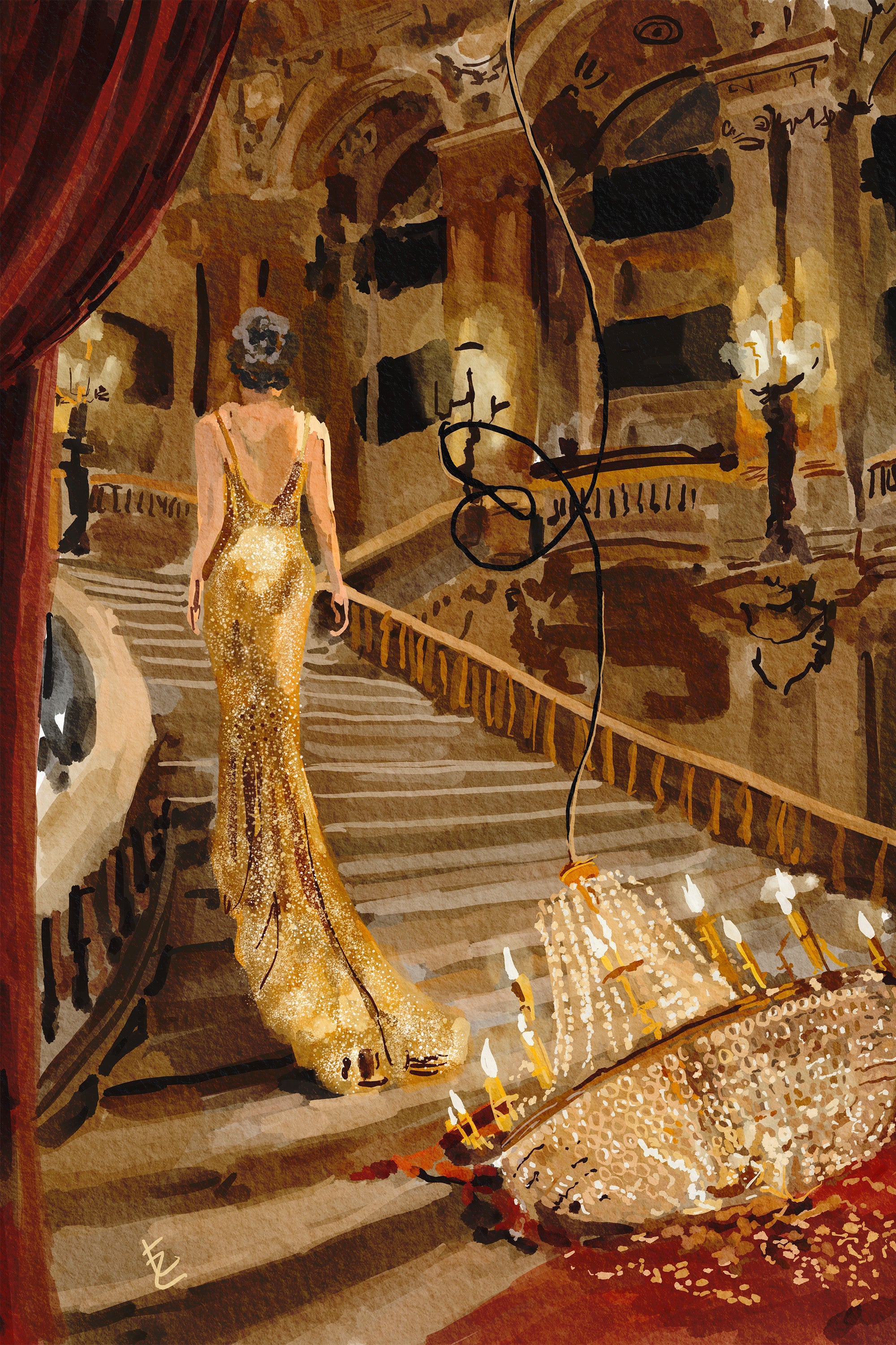 wall-art-print-canvas-poster-framed-Drama in the Opera-1