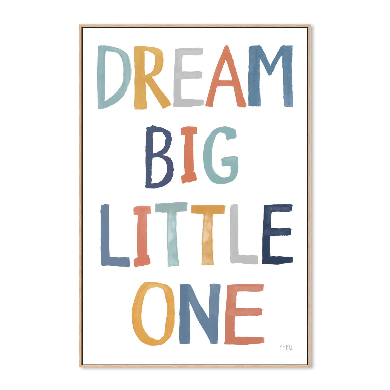 wall-art-print-canvas-poster-framed-Dream Big Slogan , By Pip and Phee-4