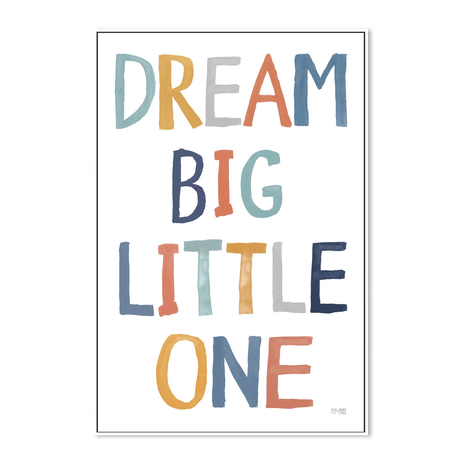 wall-art-print-canvas-poster-framed-Dream Big Slogan , By Pip and Phee-5
