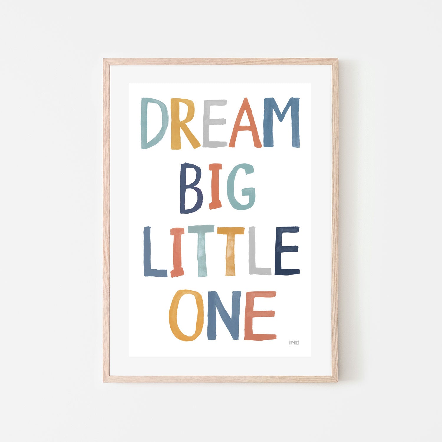 wall-art-print-canvas-poster-framed-Dream Big Slogan , By Pip and Phee-6
