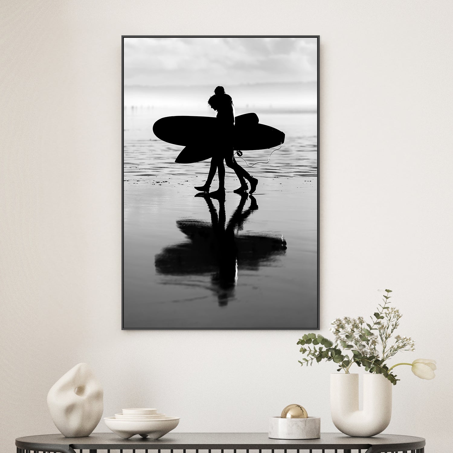 wall-art-print-canvas-poster-framed-Dream In Black And White-2
