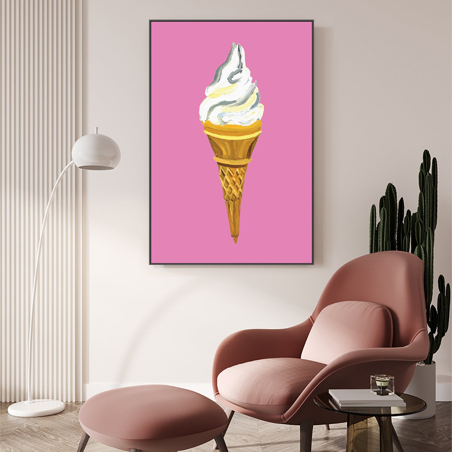 wall-art-print-canvas-poster-framed-Dream On Raspberry-7
