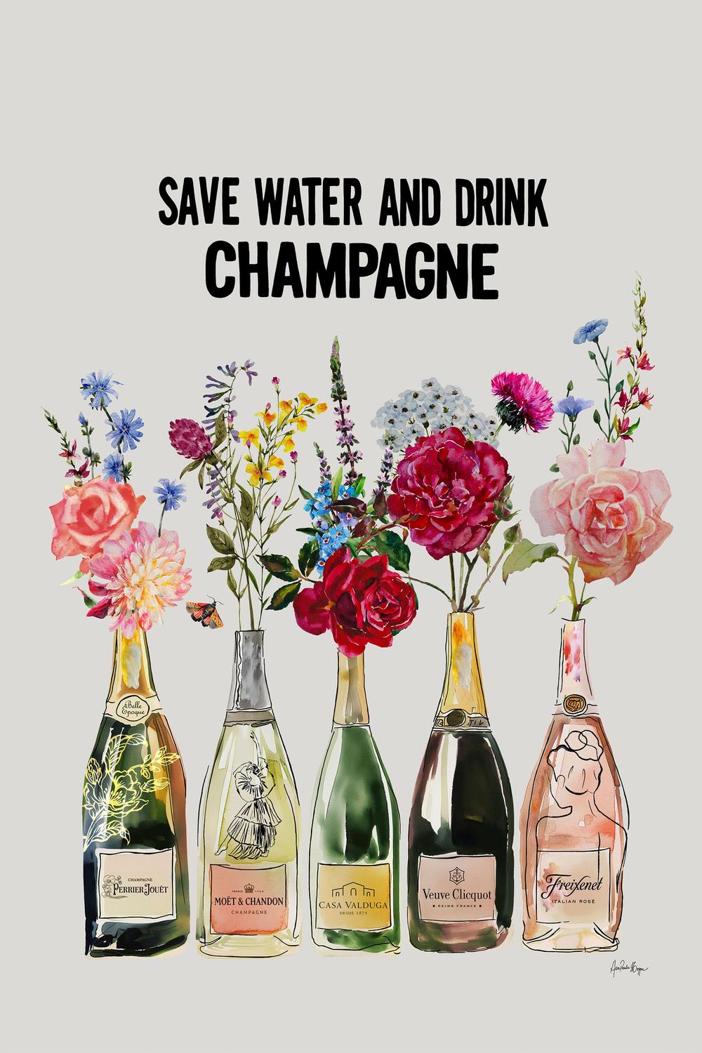wall-art-print-canvas-poster-framed-drink champagne-1