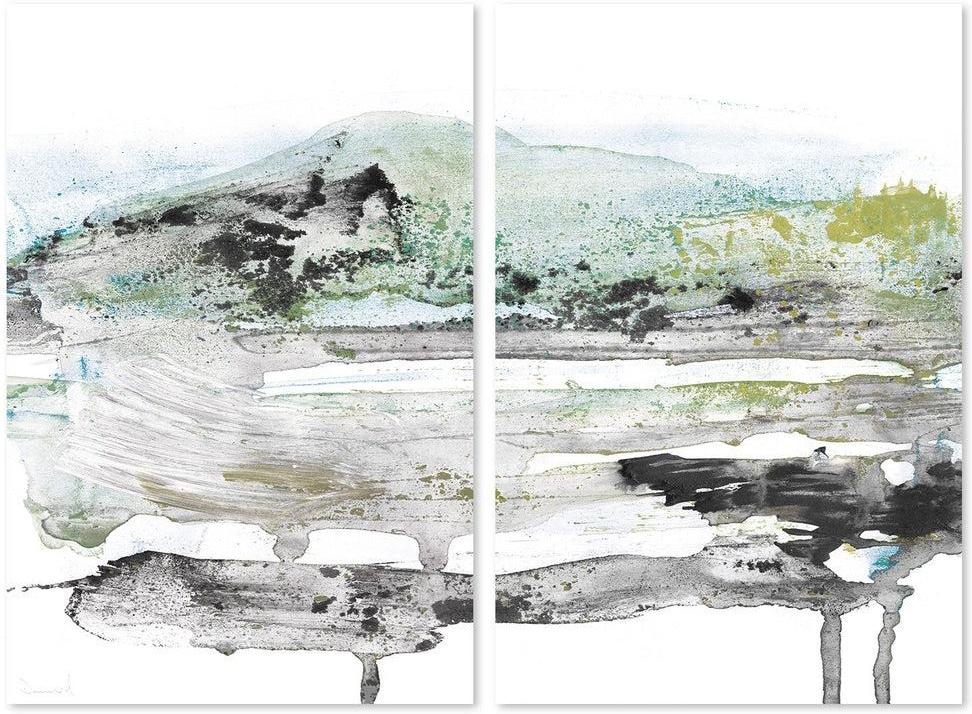 wall-art-print-canvas-poster-framed-Dusk Land, Set Of 2 , By Dan Hobday-by-Dan Hobday-Gioia Wall Art