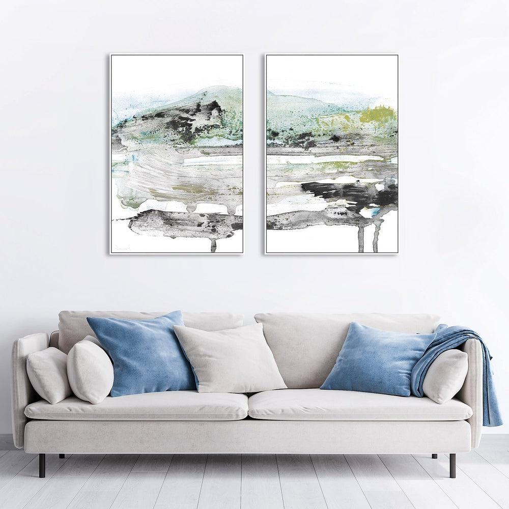 wall-art-print-canvas-poster-framed-Dusk Land, Set Of 2 , By Dan Hobday-by-Dan Hobday-Gioia Wall Art