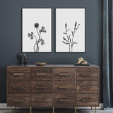 wall-art-print-canvas-poster-framed-Dutch Clover And Orache, Set Of 2, Style A , By Dan Hobday-by-Dan Hobday-Gioia Wall Art