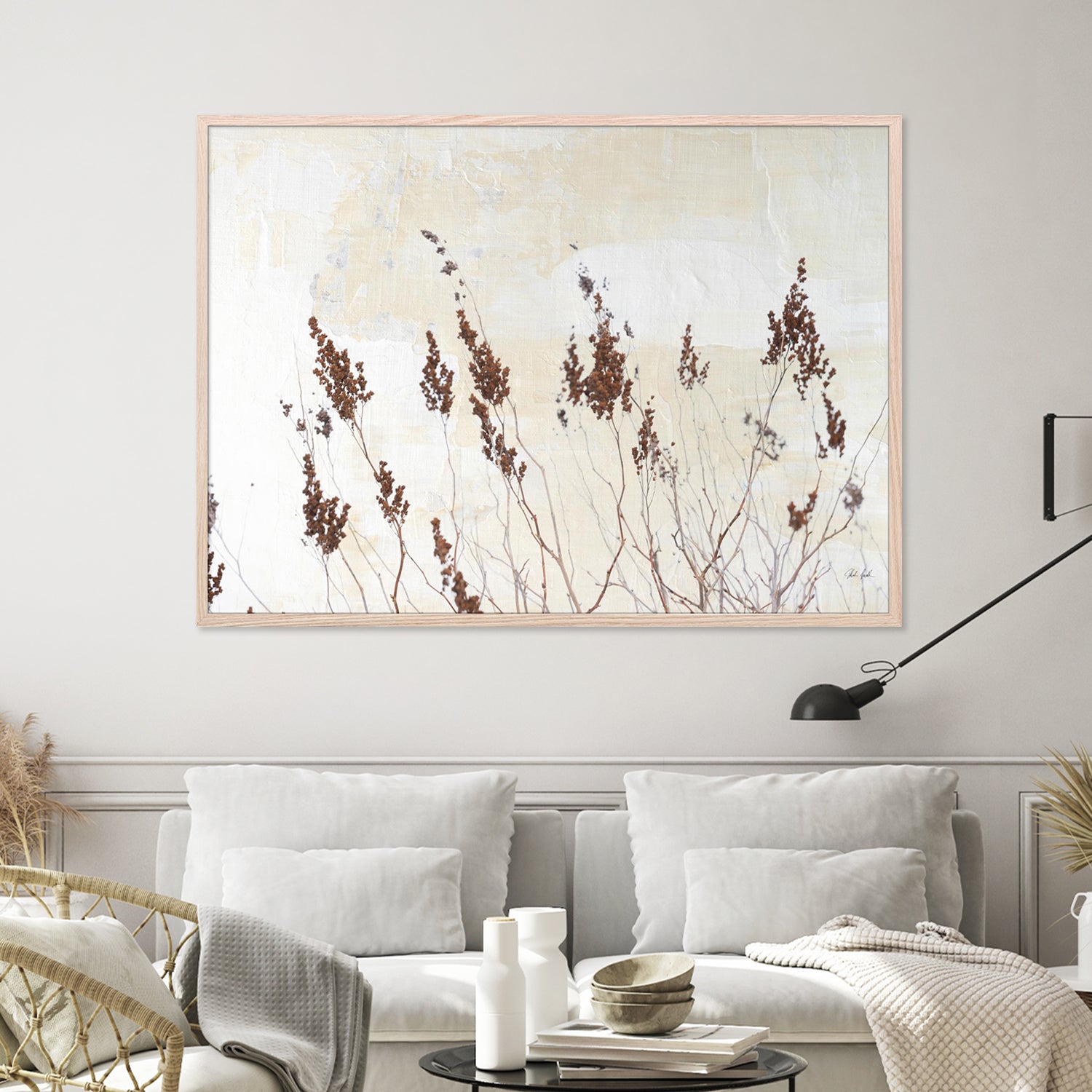 wall-art-print-canvas-poster-framed-Earth and Lime, Style A-7