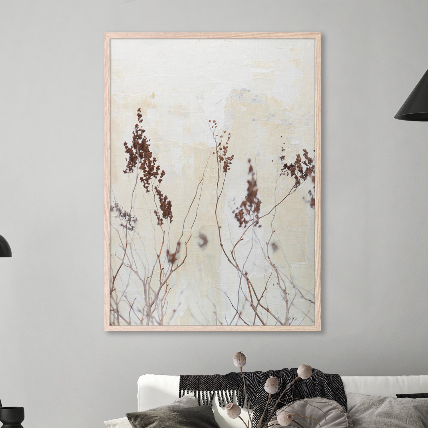 wall-art-print-canvas-poster-framed-Earth and Lime, Style C-7