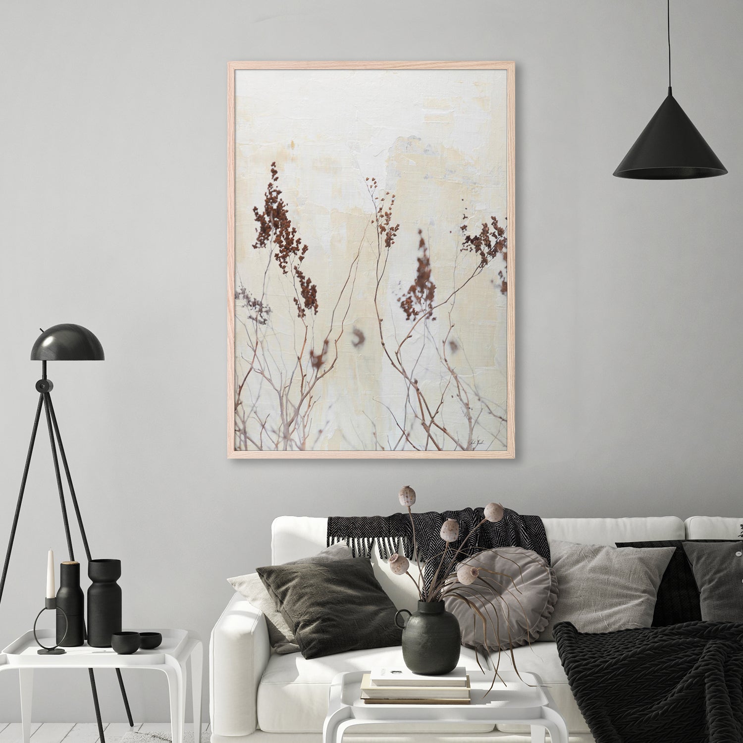 wall-art-print-canvas-poster-framed-Earth and Lime, Style C-8