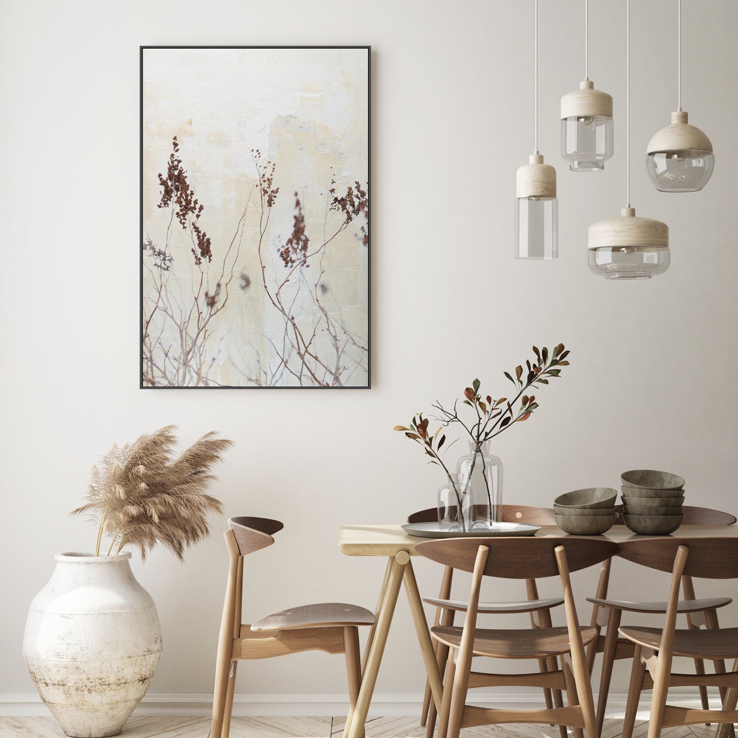 wall-art-print-canvas-poster-framed-Earth and Lime, Style C-9
