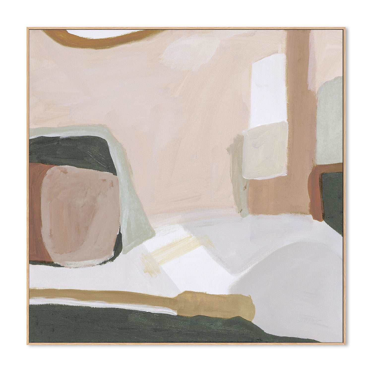 wall-art-print-canvas-poster-framed-Earthen, Warm Pastel Tone-4