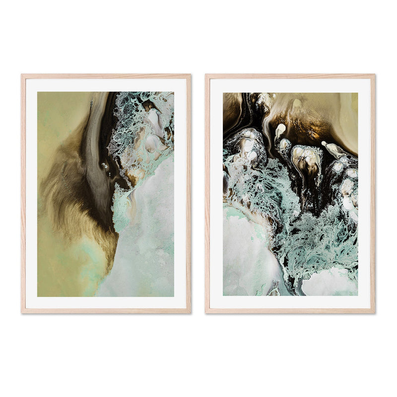 wall-art-print-canvas-poster-framed-Earthly Motion, Style A & B, Set Of 2 , By Petra Meikle-6