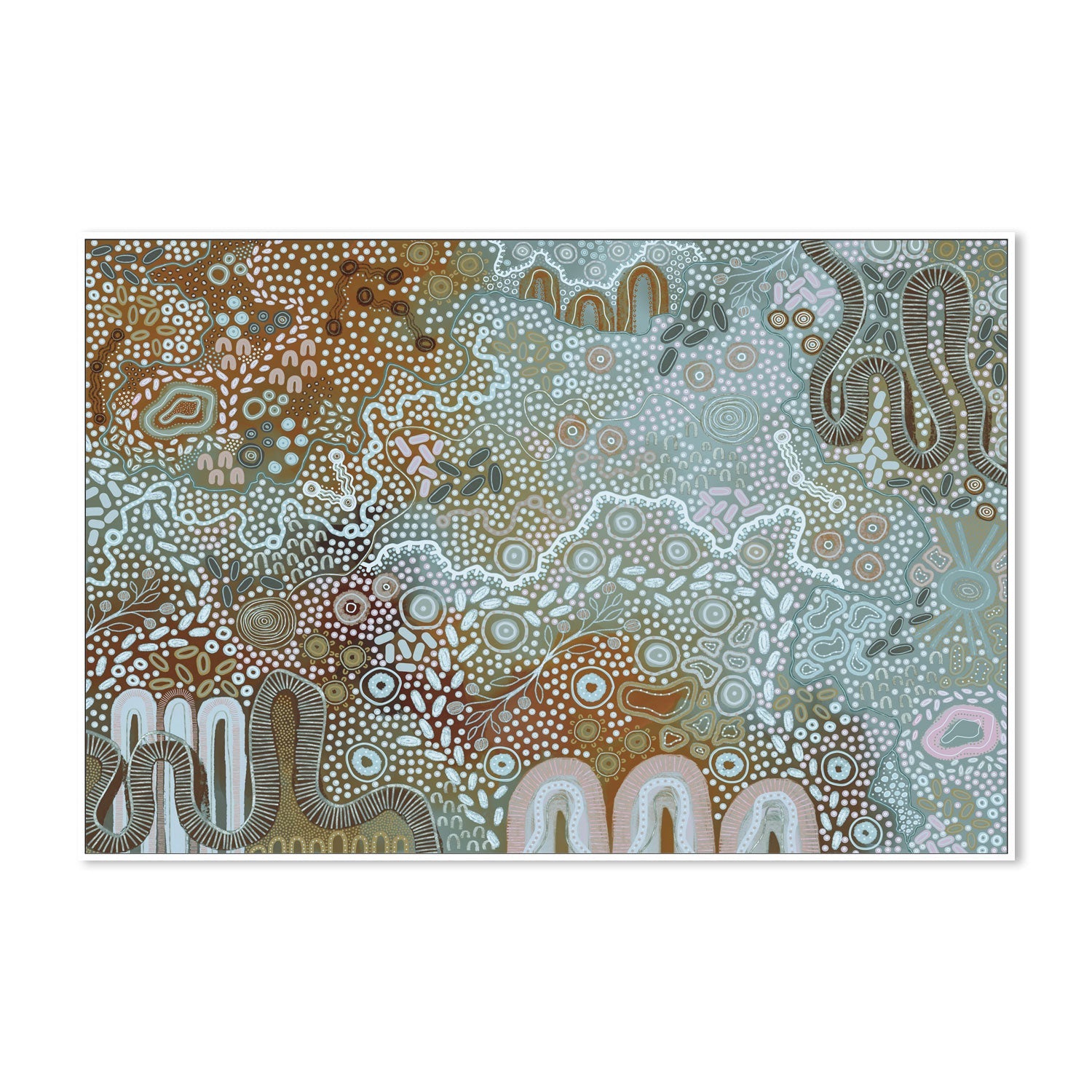 wall-art-print-canvas-poster-framed-Earth’s Gathering, Blue Tones , By Tulearah Shield-5