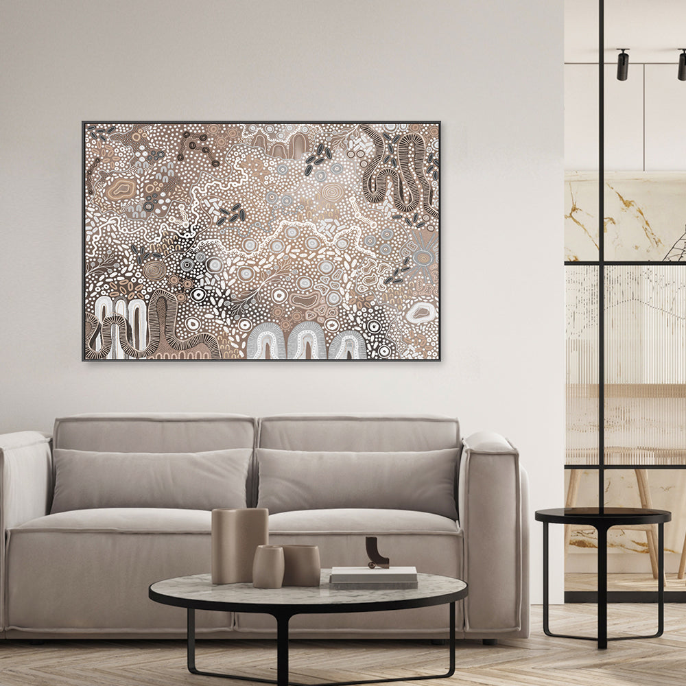 wall-art-print-canvas-poster-framed-Earth’s Gathering, Brown Tones , By Tulearah Shield-7