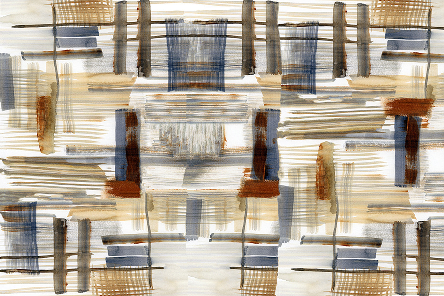 wall-art-print-canvas-poster-framed-Earthtone Shapes, Style A-1