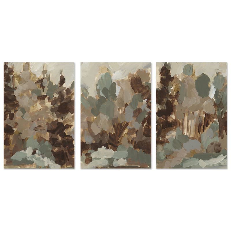 wall-art-print-canvas-poster-framed-Earthy Bloom, Style A, B & C, Set Of 3 , By Emily Wood-1