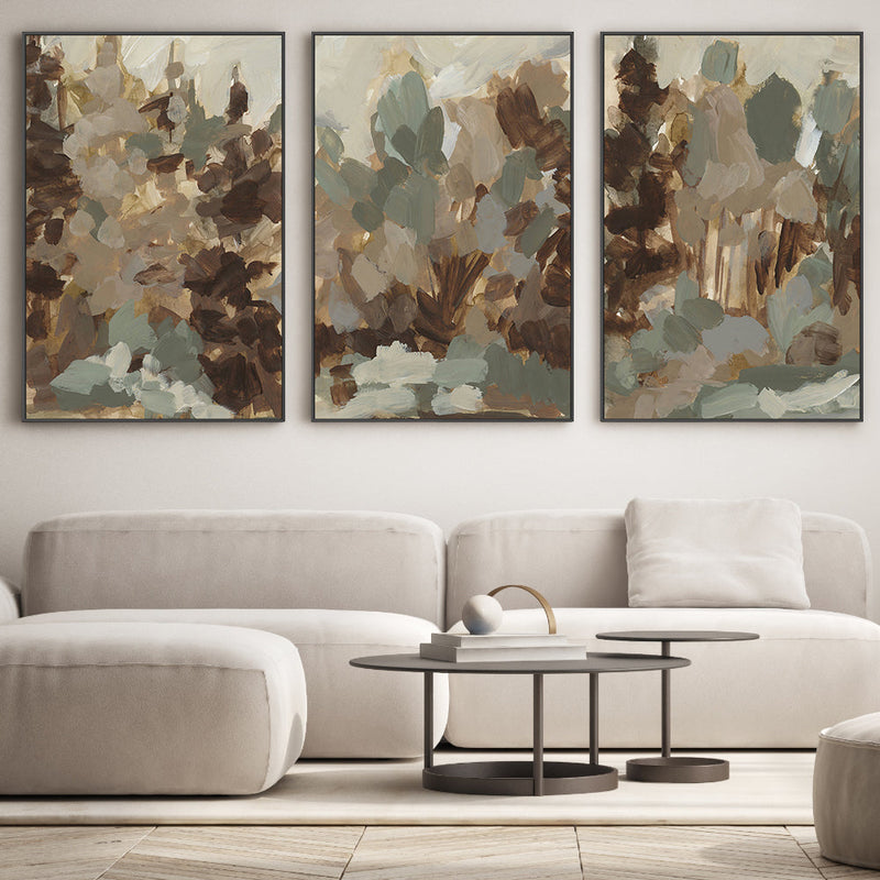 wall-art-print-canvas-poster-framed-Earthy Bloom, Style A, B & C, Set Of 3 , By Emily Wood-2