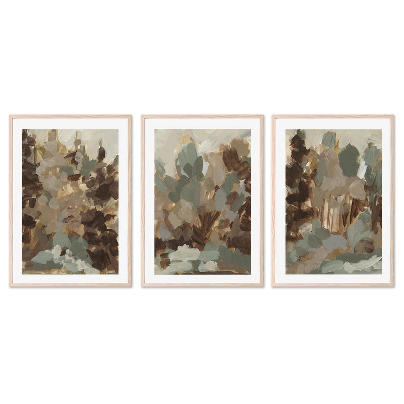wall-art-print-canvas-poster-framed-Earthy Bloom, Style A, B & C, Set Of 3 , By Emily Wood-6