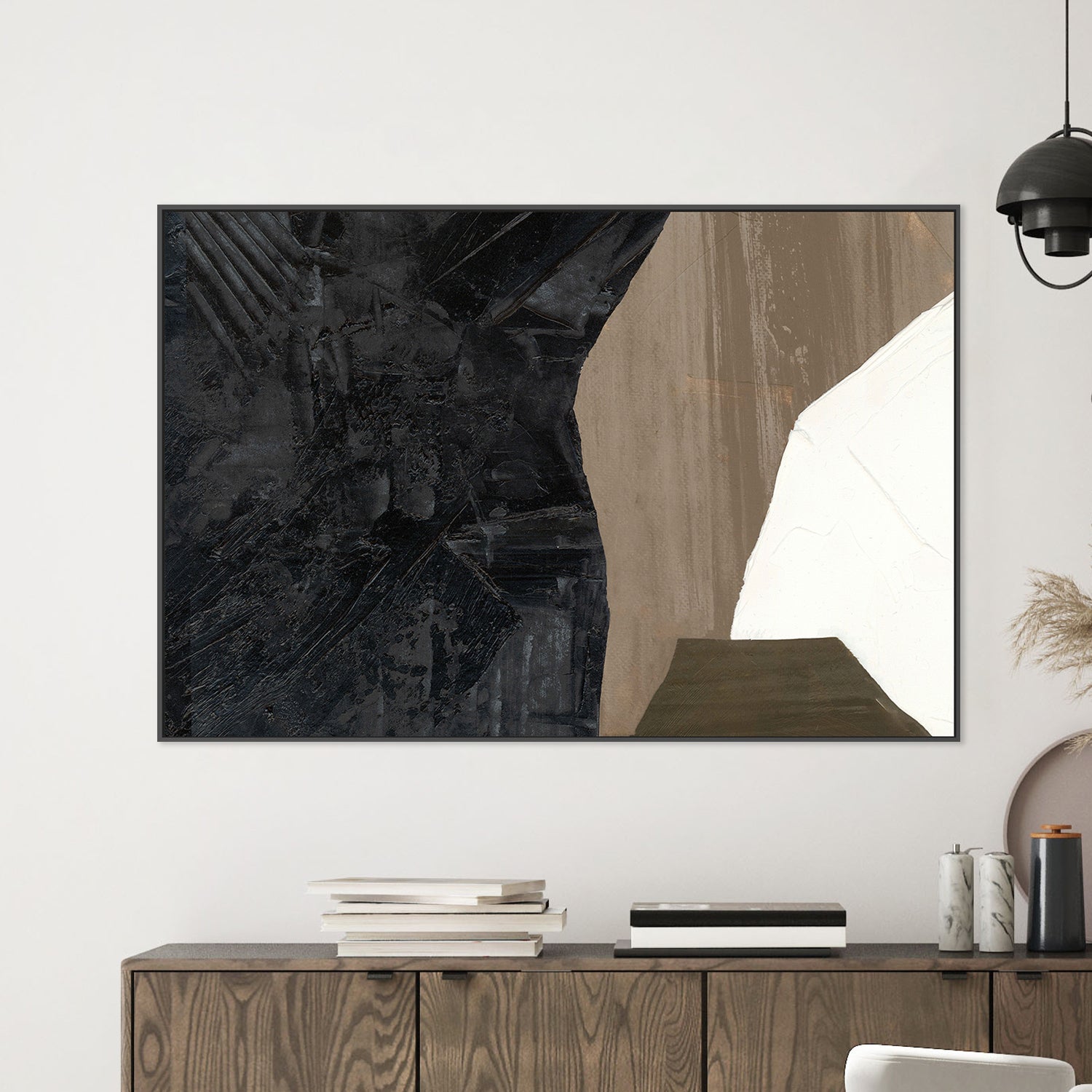 wall-art-print-canvas-poster-framed-Earthy Layers and Textured Forms , Style B-2