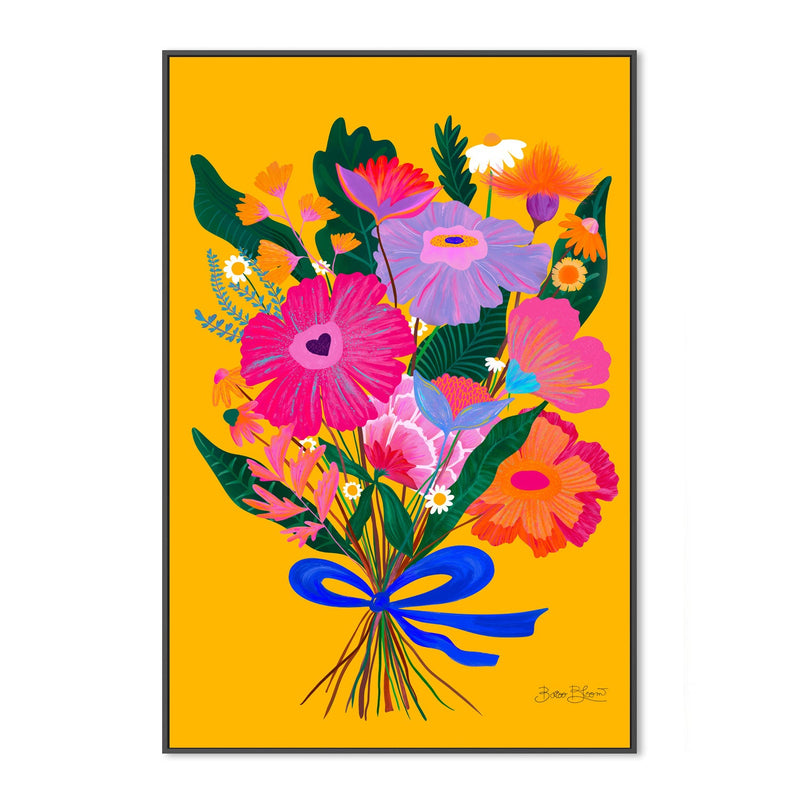 wall-art-print-canvas-poster-framed-Eclectic Flowers-3