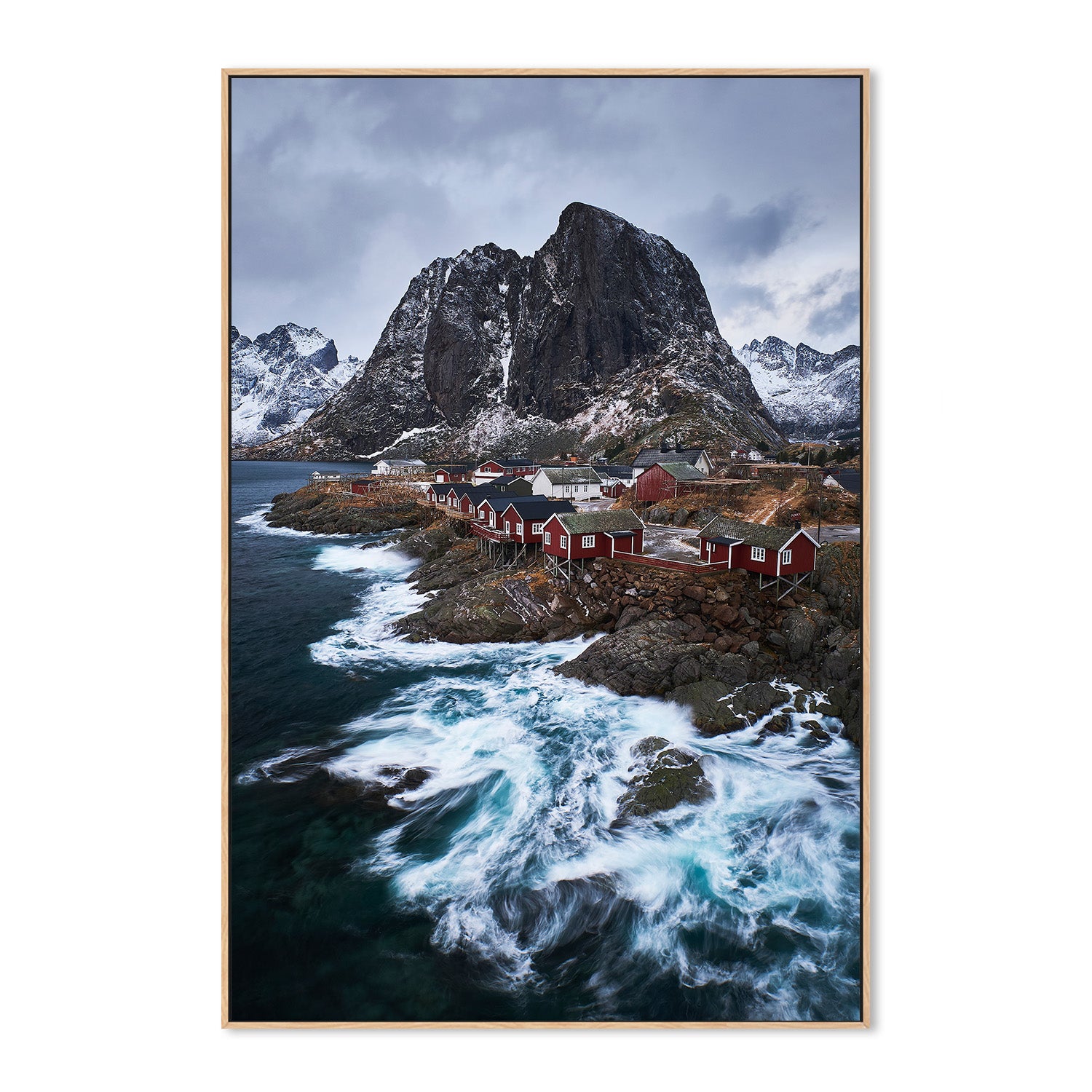 wall-art-print-canvas-poster-framed-Edge of the North Hamnøy in Winter-4